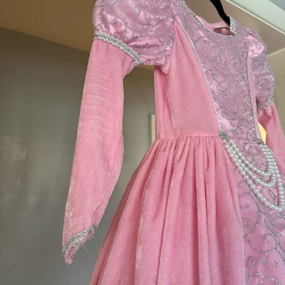 Pink Princess Dress with Pearl Accents - Picture 5 of 13